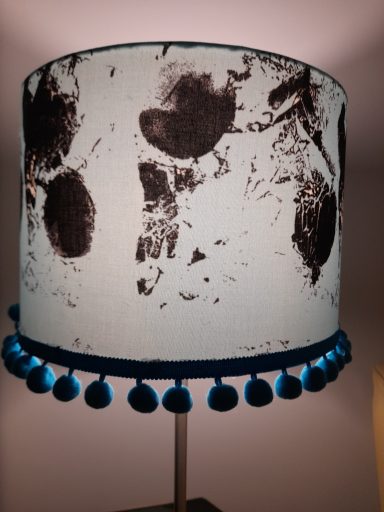 Abstract Blue Turquoise Pom Poms