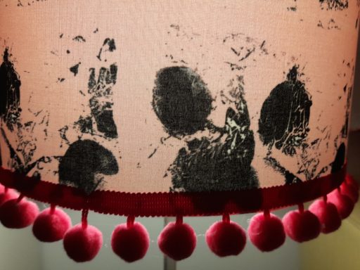 Abstract Pink Cerise Pom Poms